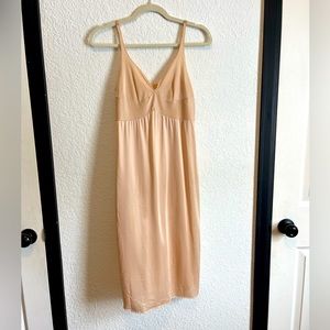 Both Blush Pink Midi Slip 36 Large Sweetheart Neck
